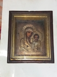 Икона "Казанская Пресвятая Богородица" серебро 84 проба, фото №2