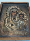 Икона "Казанская Пресвятая Богородица" серебро 84 проба, фото №4