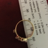 Кольцо с Камнями 585 Золото 2.31гр, фото №7