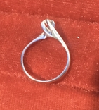 Золтое кольцо 750 пр. с бриллиантом., фото №2