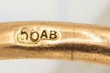 Старинное золотое кольцо с бриллиантом 0,5ct 56 проба, фото №8