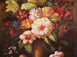 Картина, Натюрморт Цветы Букет Рама Подпись .55х40 см, фото №3