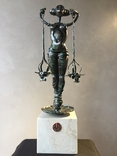 Кованная современная скульптура ‘‘Весы’’, авторская работа, фото №4