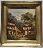 Гірський пейзаж. Fischer H. (1824-1908). 1848р. (320*355мм), фото №2