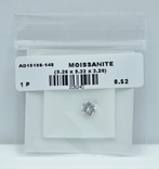 Белый Муассанит Moissanite 0.52 карата, фото №6