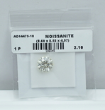 Муассанит Moissanite 2,10 карата, фото №2