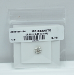 Белый Муассанит Moissanite 0.70 карат, фото №5