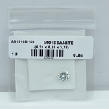 Муассанит Moissanite 0,84 карата, фото №2