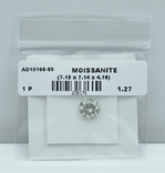 Муассанит Moissanite 1.27 карата, фото №2