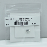 Муассанит Moissanite 0,54 карата, фото №5