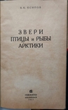 52. Звери, птицы и рыбы Арктики 1937 г. В. К. Есипов., фото №3