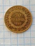20 франков 1887 Франция к6л4, фото №7