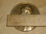 Настольная медаль в честь начальника Генерального штаба.1915г., фото №4