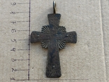 Крест старинный 8.5 см серебро., фото №2