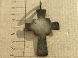 Крест старинный 8.5 см серебро., фото №3