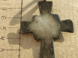 Крест старинный 8.5 см серебро., фото №11