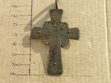 Крест старинный 8.5 см серебро., фото №12