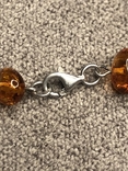 Silver necklace with amber (silver 925 pr, weight 12 g) length 48 cm, photo number 4