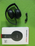 Беспроводные наушники Р 47 wireless. Bluetooth, FM, MP3, micro SD, Микрофон., photo number 4