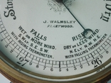 81 см Большой старинный английский барометр из массива дуба, фото №8