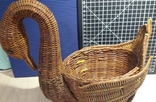 Плетеная пасхальная  утка-корзинка, фото №5