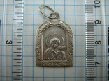 Серебряный Кулон Подвеска Образок Богородица Казанская Иисус Христос Серебро 925 проба 852, фото №4