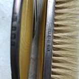 Серебряное зеркало и щетка с гильошированой ємалью, фото №5