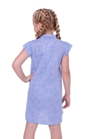 Сукня для дівчинки Агнія (льон блакитний), photo number 4