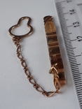 Зажим для галстука, золото 0.750, 4,24 грамма, Италия, фото №5