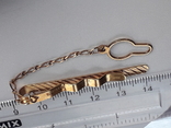 Зажим для галстука, золото 0.750, 4,24 грамма, Италия, фото №6