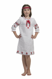 Сукня для дівчинки Квітана (льон білий), numer zdjęcia 2