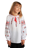 Блуза для дівчинки Троянда (сорочкова біла), фото №5