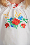 Блуза для дівчинки Волошкове поле (сорочкова біла), фото №4