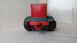  3443 детская игрушка из СССР на батарейке с лампочкой гусеничный трактор, фото №5