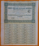 АО по Производству Портланд-Цемента. Акция, 100 фр, 1898г., фото №3
