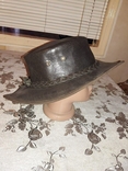 Ковбойская шляпа из кожи буйвола р-р 60-62, фото №3