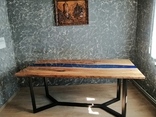 Большой стол из эпоксидной смолы, фото №7