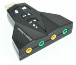 Внешняя USB 2.0 виртуальная 7.1 звуковая карта, фото №3