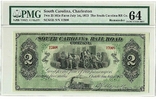 South Carolina, Charleston, 1873 рік, PMG 64., фото №2