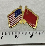 СССР США Дружба Знак, фото №2
