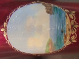 21F3 Стопка, рюмка, серебро, эмаль, ручная роспись. Морской пейзаж, Палех., фото №5