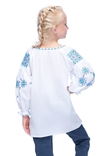 Блуза для дівчинки Дарія (батист білий), фото №3