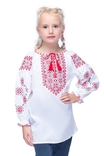 Блуза для дівчинки Дарія (батист білий), фото №2