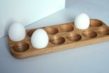 Підставка для 12 яєць з дуба, фото №3