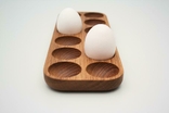 Підставка для 12 яєць з дуба, фото №4