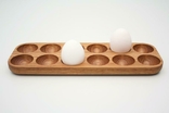 Підставка для 12 яєць з дуба, фото №6