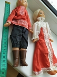 Коллекционная паричковая кукла пара в национальных костюмах клеймо Днепропетровск, photo number 2