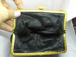 Вечерняя винтажная сумочка с латунной застежкой и цепочкой, фото №11