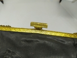 Вечерняя винтажная сумочка с латунной застежкой и цепочкой, фото №12