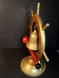 Латунный колокол, гонг, Европа, винтаж, 0,5 кг, фото №7